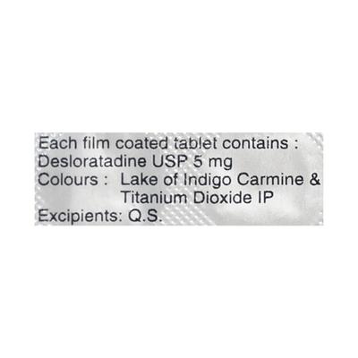 Dezlorid 5mg Tablet 10'S - Allergies-Ant