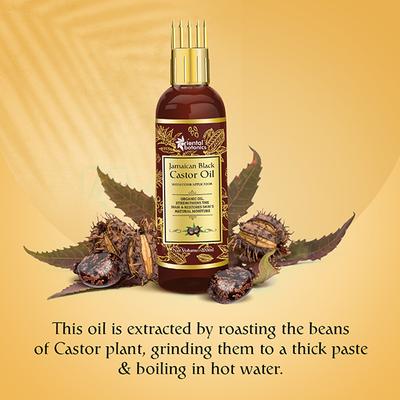 Oriental Botanics Jamaican Black Castor Oil with Comb Applicator 200 ml - Hair Oils