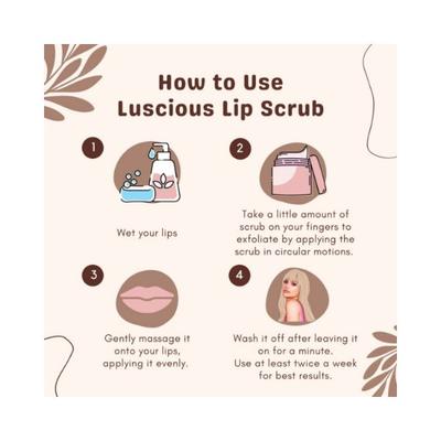 Essentia Extracts Luscious Lips Scrub 25 gm - Lip Scrubs