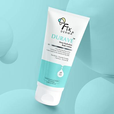 Fixderma Durave Deep Hydrating Body Lotion with Ceramide & Shea Butter, Moisturizer for Dry Skin 200 ml - Face Moisturizers