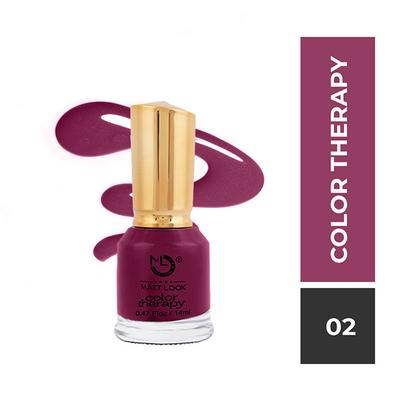 Matt Look Nails Makeup Colour Therapy Nail Polish, Shade No - 02 14 ml - Nail Polish