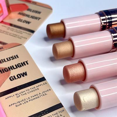 Makeup Revolution Blush & Highlight Stick Flushing Pink 8.6 gm - Blushes