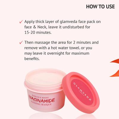 Glamveda Niacinamide Anti Pigmentation Sleeping Mask 40 gm - Masks & Peels