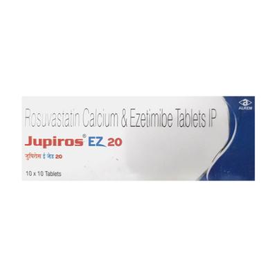 JUPIROS EZ 20 Tablet 10's - High Cholesterol-Dys