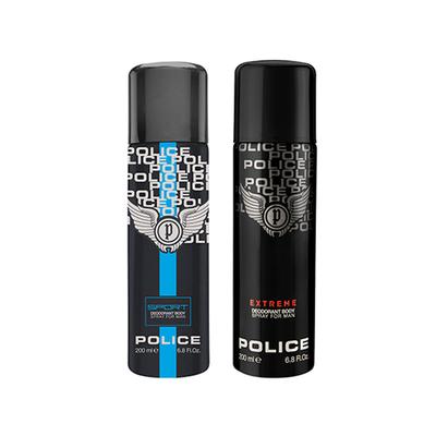 Police Sport Deodorant Spray 200ml + Extreme Deodorant Spray 200ml 2's - Men Deodorants/Roll-Ons