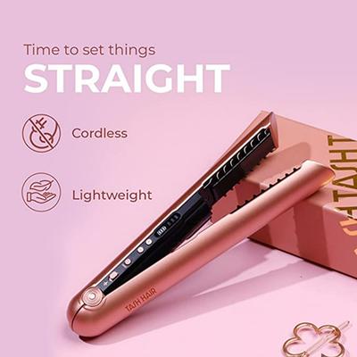 Tash Hair Cordless Hair Straightener - Pink Sapphire 385 gm - Straighteners