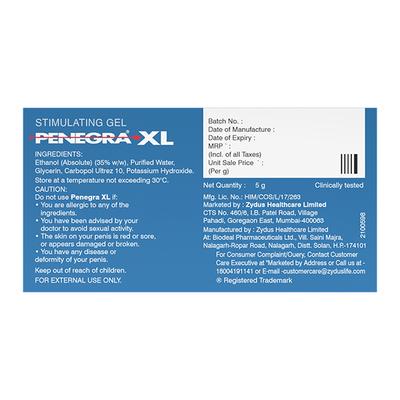 PENEGRA XL STIMULATING Gel 5g - Impotence/Erectile Dysfunction (Ed)