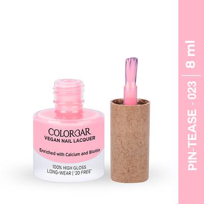Colorbar Vegan Nail Lacquer Pin-Tease-023 8 ml - Nail Polish