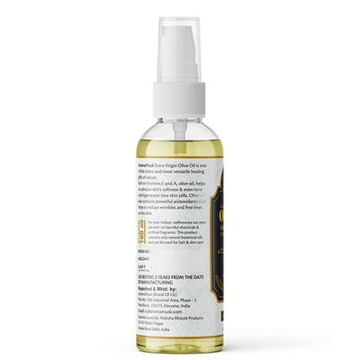 AromaMusk 100% Pure Cold Pressed Extra Virgin Olive Oil For Hair and Skin 100 ml - Hair Oils