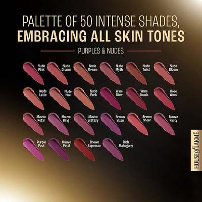 Lakme Forever Matte Liquid Lip, 16hr Lipstick, Mauve Party, 5.6ml - Liquid Lipsticks