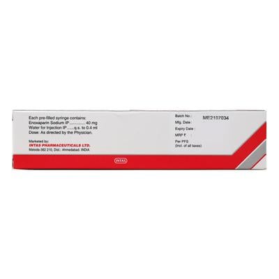 Evaparin 40mg Prefilled Syringe 0.4ml - Blood Clot-Ant