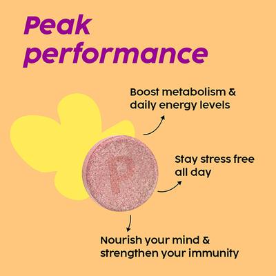 Plix The Plant Fix Ultra Vitality Effervescent For Stamina For Men 15 Tablets (Orange Burst) 1's - Sexual Care