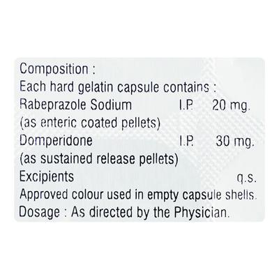 RERAB D Capsule 10's - Ulcer/Reflux/Flatulence-Aaa