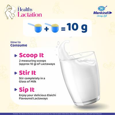 Lactaways Elaichi Flavour Granules 200gm - Ayurvedic Medicine-AYU