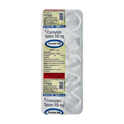 THEOLATE 500 Tablet 10s (se) - Bleeding Disorders-HPA