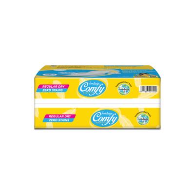 Amrutanjan Comfy Snug Fit Sanitary Pads - Regular Dry Value Pack 18's - Sanitary Napkins
