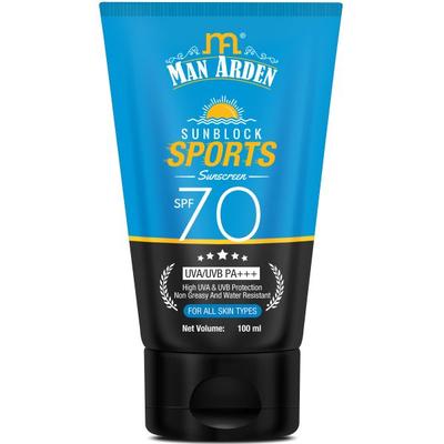 Man Arden Sunblock Sports Sunscreen (SPF 70 UVA/UVB PA+++) 100 ml - Body Sunscreen
