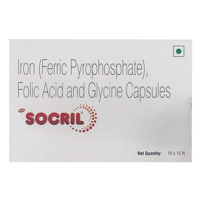 NEW SOCRIL Capsule 15's - Anaemia-VMA