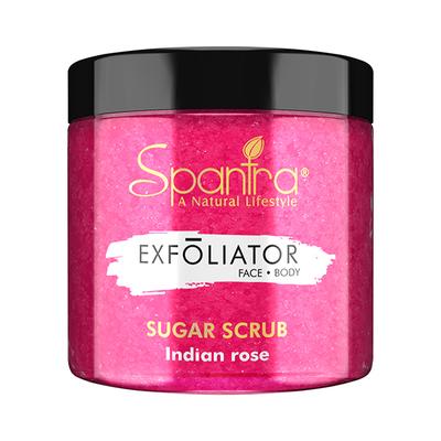 Spantra Indian Rose Sugar Scrub 125 gm - Scrubs & Exfoliants