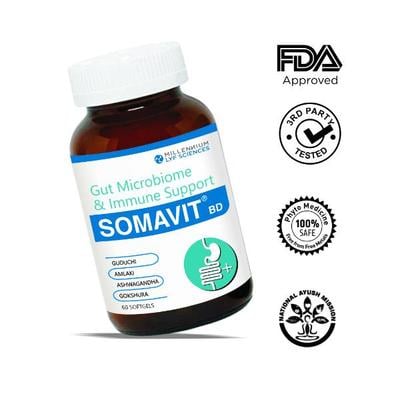 Millennium Lyf Sciences Somavit Softgels 60's - Pure Herbs