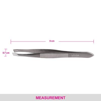 Vega Tweezer - Square Tip, Silver, (VC2TW-01) 2's - Tweezers