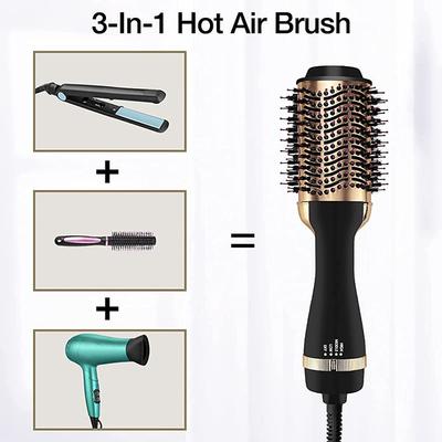 Bronson Professional Blow Hair Dryer Brush Hot Air One Step Dryer Styler & Straightener 1's - Hair Dryers