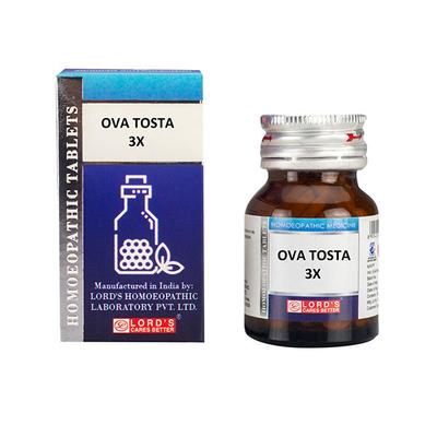 Lord's Trituration Ova Testa 3X Tablet 25 gm - Triturations (Homeo Tablets)