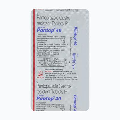 Pantop 40 Tablet 15's - Ulcer/Reflux/Flatulence-Aaa