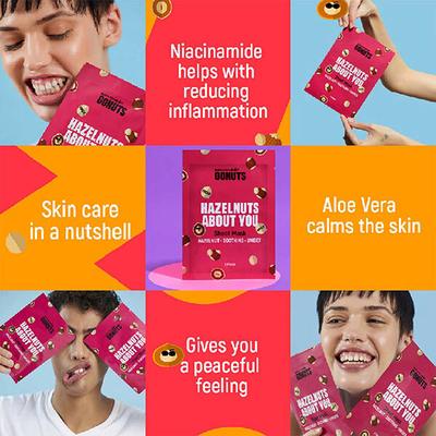 GONUTS By Bewakoof Hazelnut About You Face Sheet Mask 30 ml - Sheet Masks