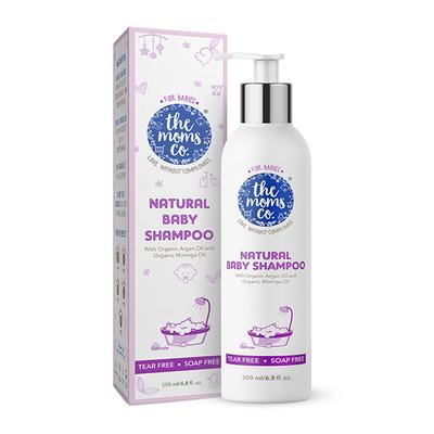 The Mom's Co. Natural Baby Shampoos with Organic Argan Oil and Organic Moringa Oil 200ml - Baby Shampoo