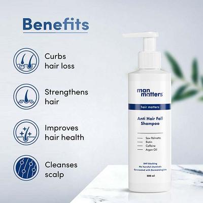 Man Matters Anti Hair Fall DHT blocking Shampoo 200 ml - Shampoos