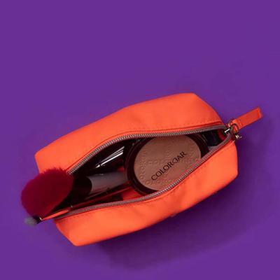 Colorbar Lips and Lashes (Small Pouch) - Neon Orange 80 gm - Makeup Pouches