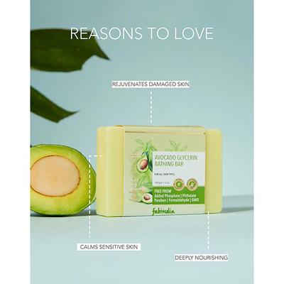 Fabessentials Avocado Glycerin Bathing Bar 100 gm - Soaps