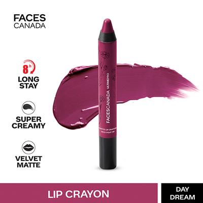 Faces Canada Ultime Pro Matte Lip Crayon Day Dream 34 2.8 Gm - Lip Crayons