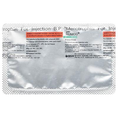 Humog 75Iu Injection 1's - Hormonal Therapy-Tro