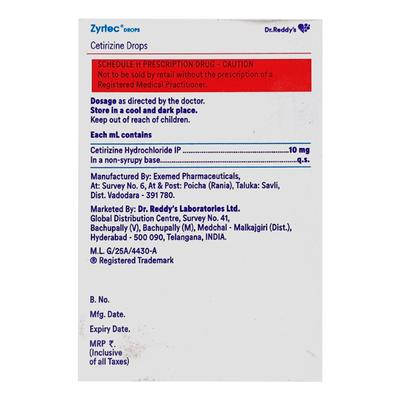 Zyrtec Drops 10ml - Allergies-Ant