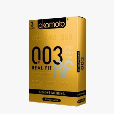 Okamoto 003 Real Fit Condoms 3's - Plain/Flavoured Condoms