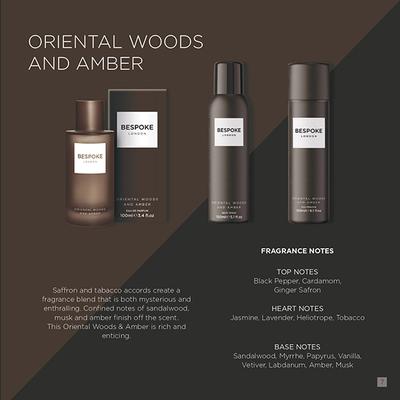 BESPOKE London Oriental Woods and Amber Body Spray 150 ml - Men Deodorants/Roll-Ons
