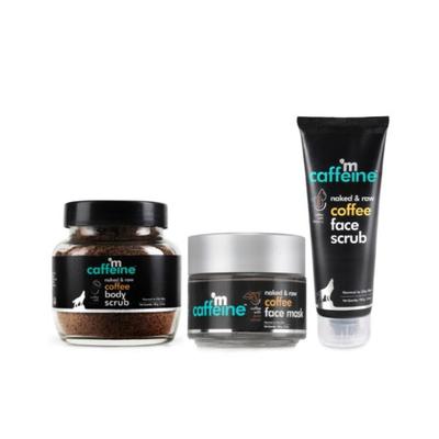 mCaffeine Coffee De-Tan Kit - Remove Tan & Dead Skin 300 gm - Scrubs & Exfoliants