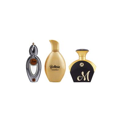 Ajmal Wisal EDP Oriental Perfume & Maryaj Goldie EDP & M For Her EDP 1's - Women Perfumes (Edt/Edp)