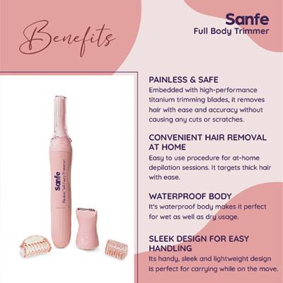 Sanfe Desire Full Body Electric Trimmer - Hair Removal Accessories
