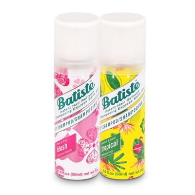 Batiste Dry Hair Shampoo - Coconut & Exotic Tropical 50 ml + Floral & Flirty Blush 50 ml - Dry Shampoos & Conditioners