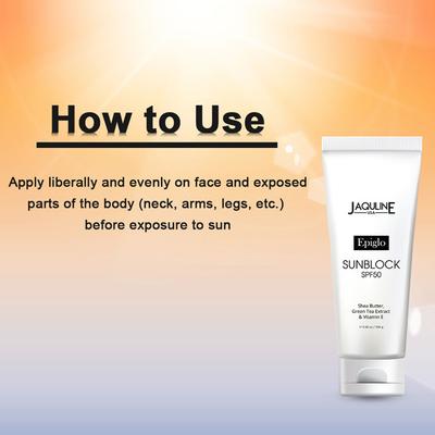 Jaquline USA Epiglo SunBlock SPF50 100 ml - Face Sunscreen