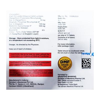 SITADAY DM Tablet 15's - Diabetes-Ant