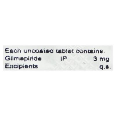 GLIMIBRIT 3 Tablet 15's - Diabetes-Ant
