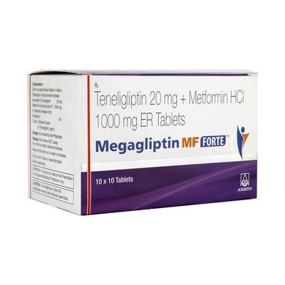 Megagliptin MF Forte Tablet 10'S - Diabetes-Ant