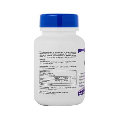 Healthvit Vitex Chasteberry Fruit Extract 400mg- Capsules 60's - Herbal Dietary Supplement