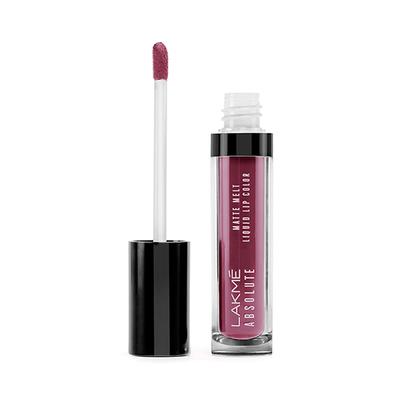 Lakme Absolute Matte Melt Liquid Lip Color Mauve Mix 6 Ml - Liquid Lipsticks