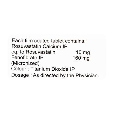Rozfirst F 10/160mg Tablet 10'S - High Cholesterol-Dys