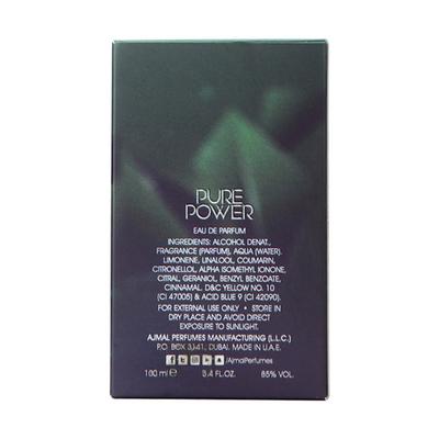 Ajmal Pure Power EDP 100 ml - Men Perfumes (Edt/Edp)